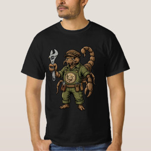 Skorpion Mechaniker - Wüsten-Garagen-Schraubenschl T-Shirt