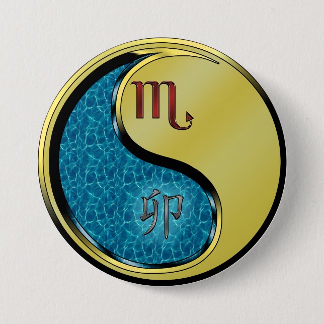 Skorpion & Metallhase Button (Vorderseite)