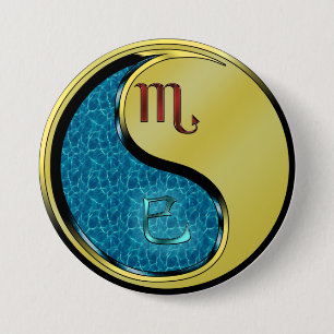 Skorpion & Metallschlange Button