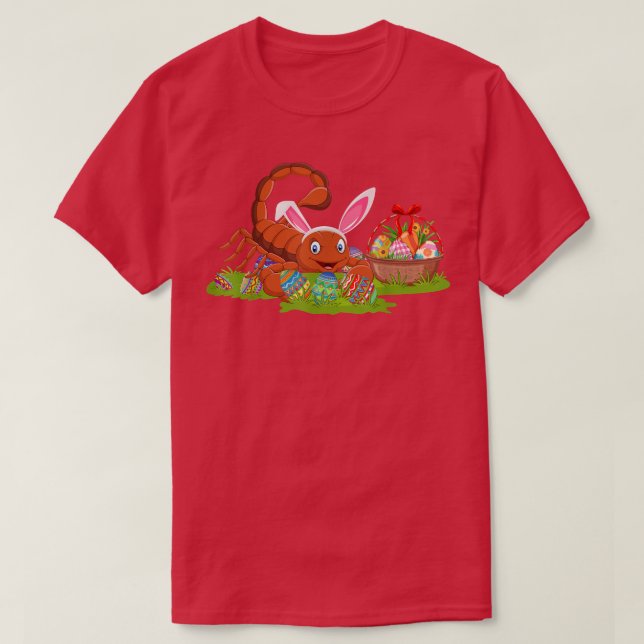 Skorpion Ostereier Jagd Bunny Skorpion Osterfeier  T-Shirt (Design vorne)