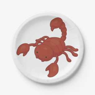 Skorpion Pappteller