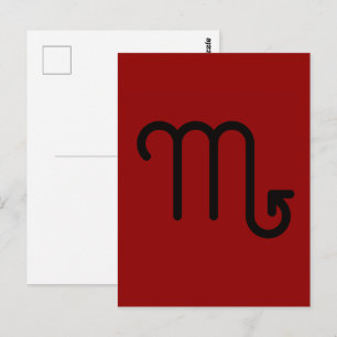 Skorpion Postkarte