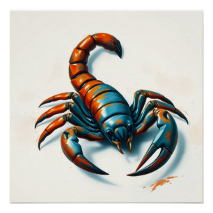 Skorpion-Schatten-Schlag Poster