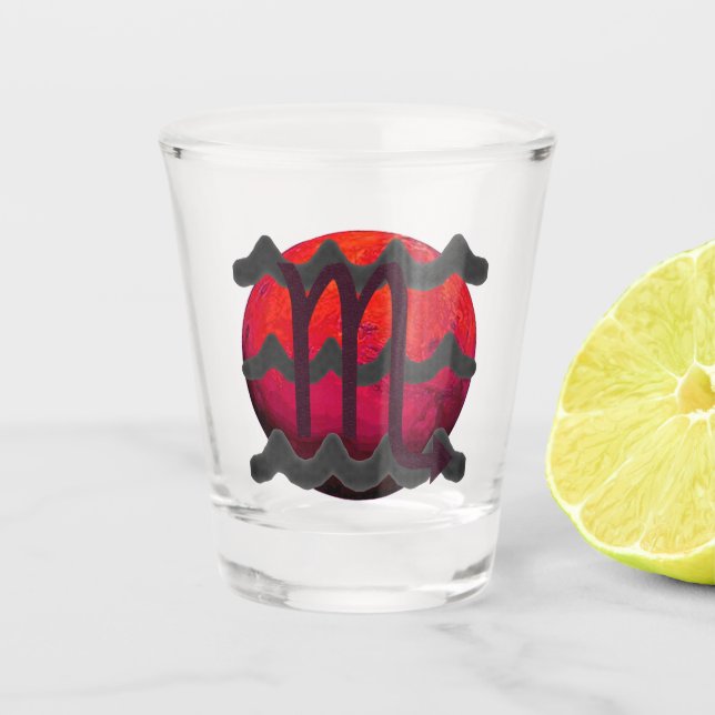 Skorpion Schnapsglas (Vorderseite)