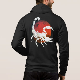 Skorpion Silhouette Scorpio Zodiac-Zeichen Hoodie