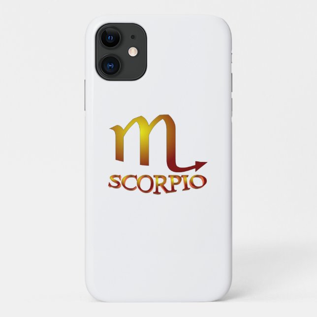 Skorpion Stern Gold Case-Mate iPhone Hülle (Rückseite)