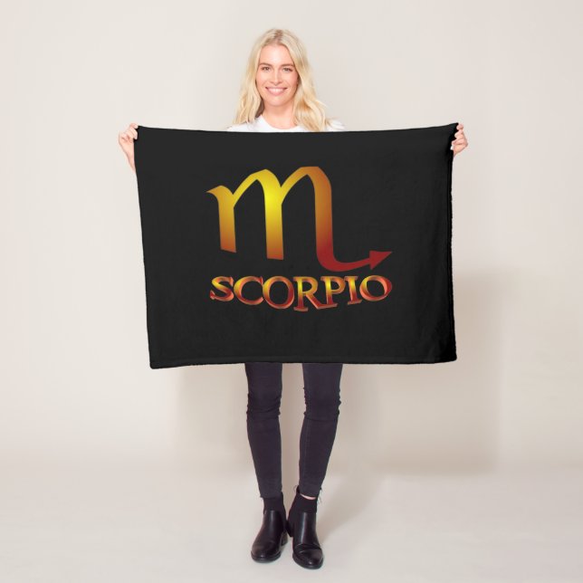 Skorpion Stern Gold Fleecedecke (Beispiel)