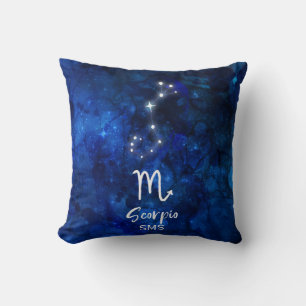 Skorpion Sternbild Blaue Galaxie Monogramm Kissen
