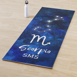 Skorpion-Sternbild Blaue Galaxie-Monogramm Yogamatte