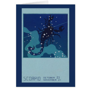 Skorpion-Sternbild, Vintage-Zodiak-Astrologie