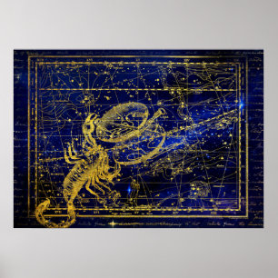 Skorpion-Sternbildposter Poster