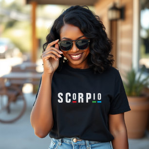 Skorpion Sternzeichen Astrologie Retro 90er Geburt T-Shirt