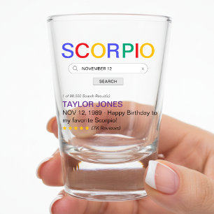 Skorpion Sternzeichen Astrologie Website-Suchergeb Schnapsglas