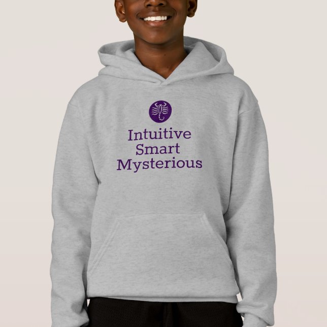Skorpion Sternzeichen Eigenschaften Hoodie (Vorderseite)