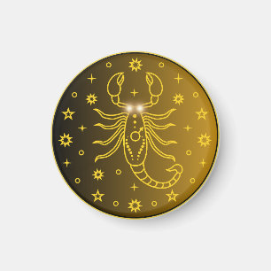 Skorpion-Sternzeichen-Emblem Minimales Himmelssy Magnet