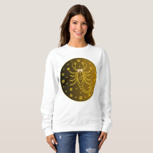 Skorpion-Sternzeichen-Emblem Minimales Himmelssy Sweatshirt