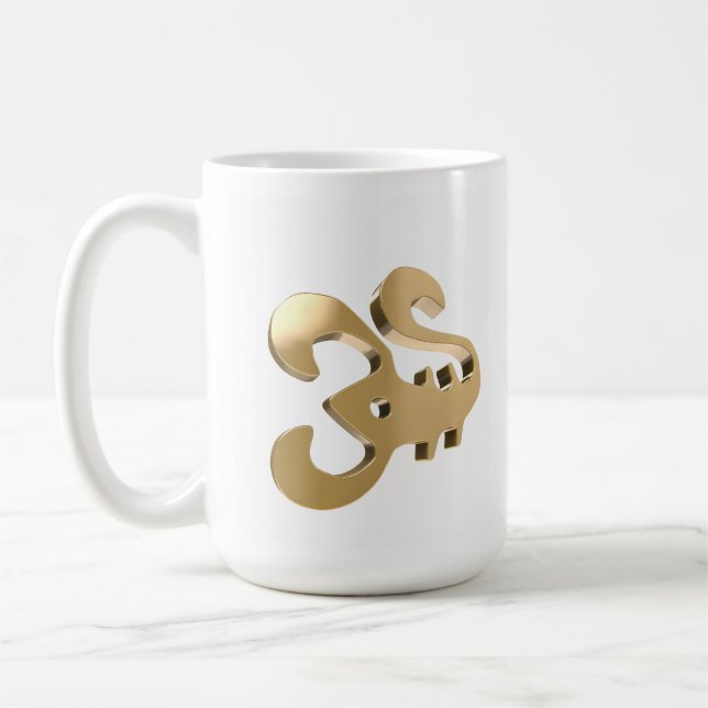 Skorpion-Sternzeichen Gold-Symbol Kaffeetasse (Links)