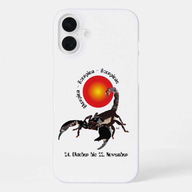 Skorpion - Sternzeichen iPhone Hülle iPhone 16 Plus Hülle (Rückseite)
