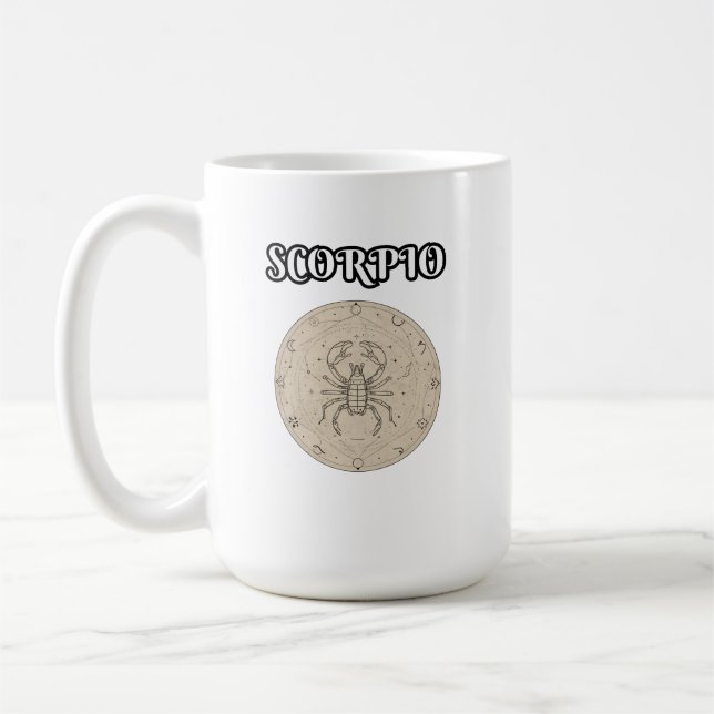 Skorpion Sternzeichen Kaffeetasse (Links)