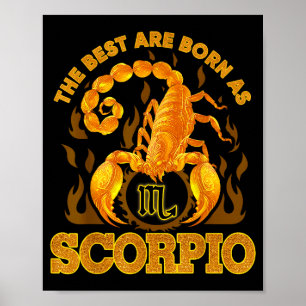 Skorpion Sternzeichen Oktober November Geburtstags Poster