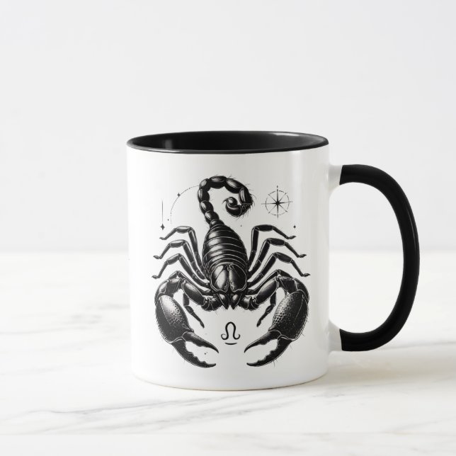 Skorpion Sternzeichen Skorpion Astrologie Geschenk Tasse (Rechts)