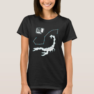Skorpion-Sternzeichen Sternenkonstellation Horosko T-Shirt