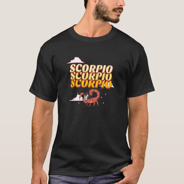 Skorpion-Sternzeichen T-Shirt (Vorderseite)