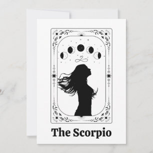 Skorpion Sternzeichen Tarot Feministische BFF Magi Einladung