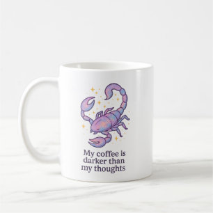 Skorpion-Sternzeichen-Tasse – Mein Kaffee ist dunk Kaffeetasse