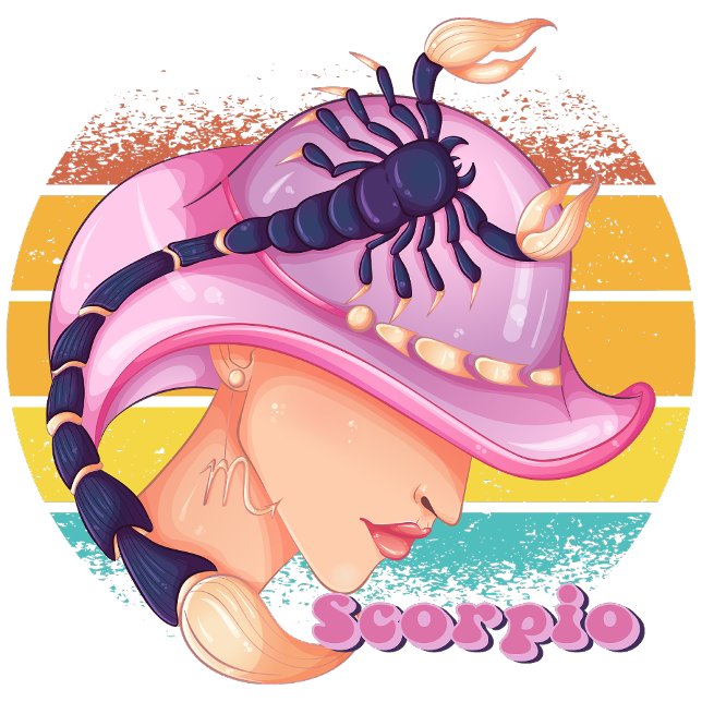 Skorpion Sweatshirt (Scorpio (October 23 - November 21):
"Mysteries Deep, Your Secrets You Keep!")