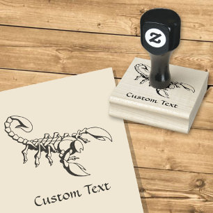Skorpion-Symbol Gummistempel