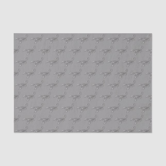 Skorpion-Symbol-Muster Seidenpapier (Vorderseite)