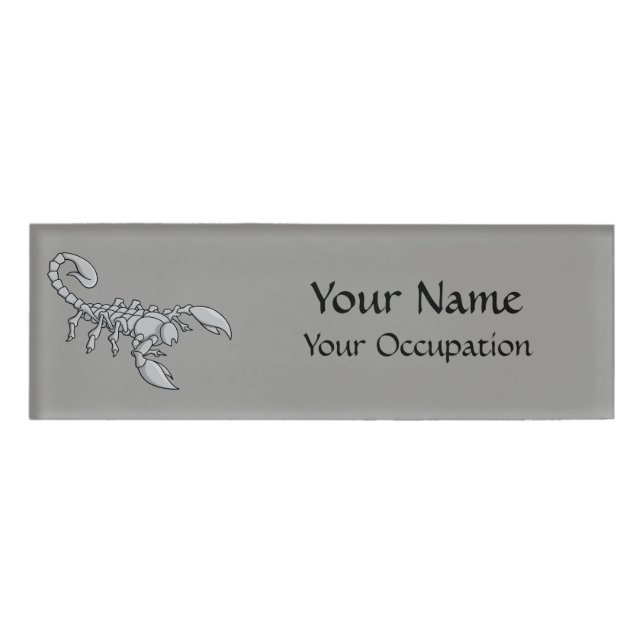 Skorpion-Symbol Namenschild (Vorderseite)