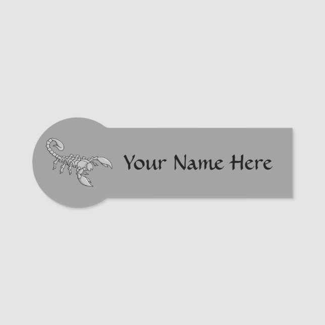 Skorpion-Symbol Namensschild (Vorderseite)