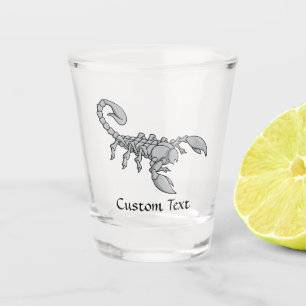 Skorpion-Symbol Schnapsglas