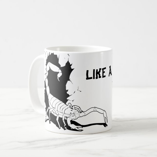 Skorpion Tasse/Cup Kaffee Tasse (Vorderseite Links)