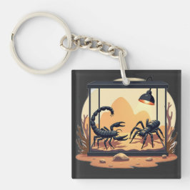 Skorpion Terrarium Lebensraum Schlüsselanhänger