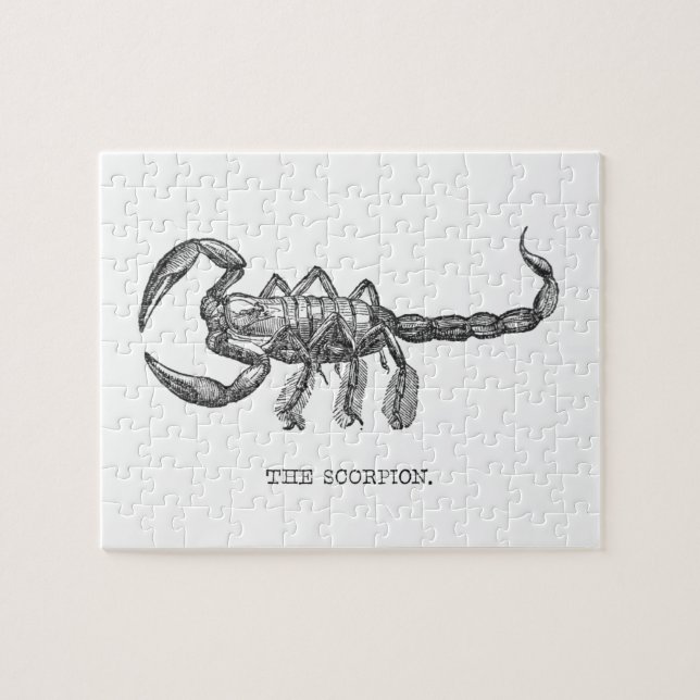 Skorpion Tiergeschenk beängstigende Tiere Puzzle (Horizontal)