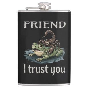 Skorpion und Frosch - Freund, ich vertraue dir Flachmann