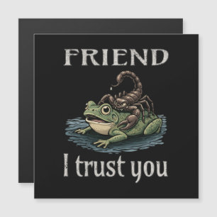 Skorpion und Frosch - Freund, ich vertraue dir Magnetkarte