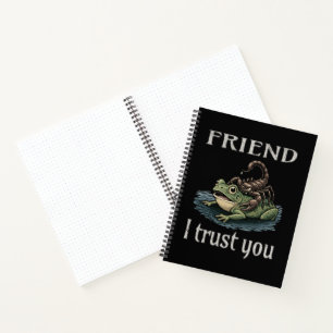 Skorpion und Frosch - Freund, ich vertraue dir Notizbuch