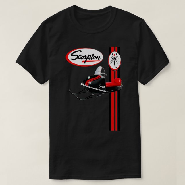 Skorpion Vintage Schneemobile 1 T-Shirt (Design vorne)