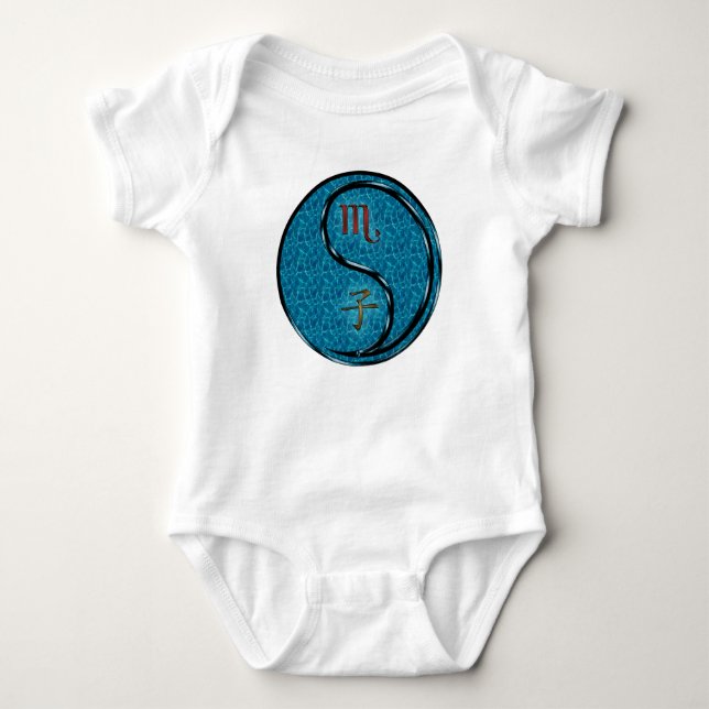 Skorpion & Wasser-Ratte Baby Strampler (Vorderseite)