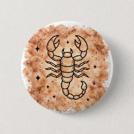 Skorpion-Zeichen Button