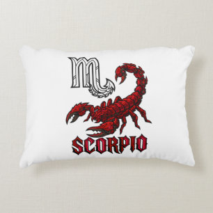 Skorpion-Zodiac-Chrom-Glyphe Kristalliner Skorpion Dekokissen