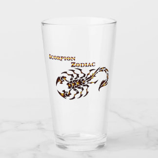 Skorpion-Zodiac-Trinkglas Glas