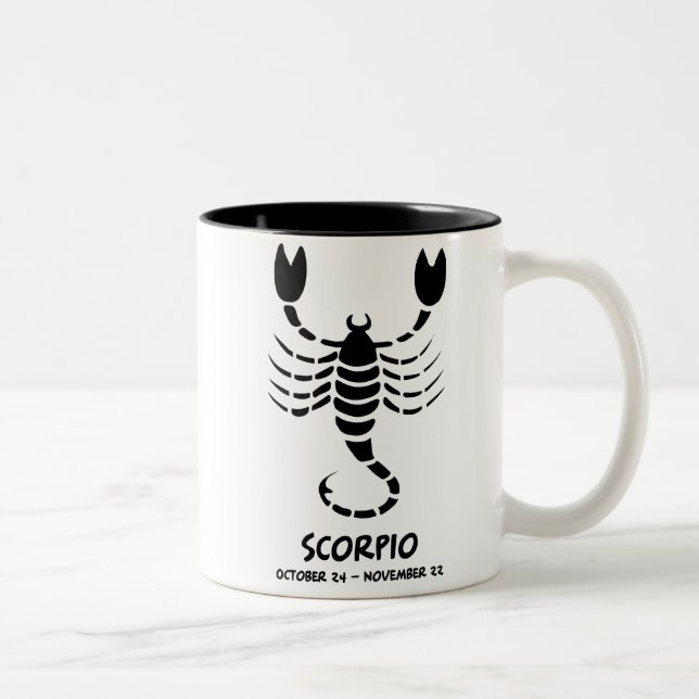 Skorpion Zweifarbige Tasse (Rechts)