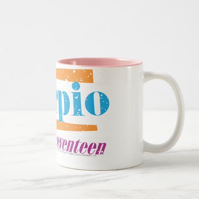 Skorpions-Aqua Zweifarbige Tasse (Rechts)