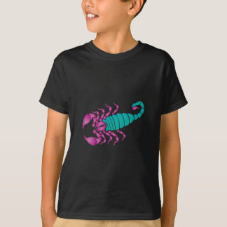 Skorpions-Bild-lila aquamarines T-Shirt
