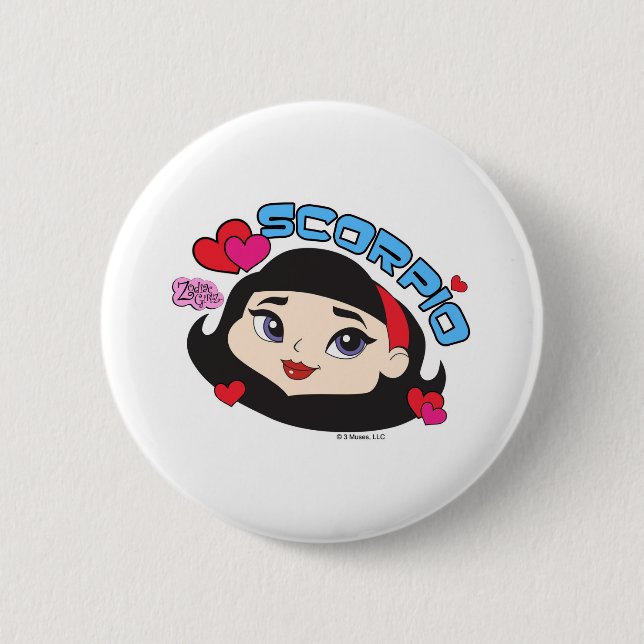 Skorpions-Knopf Button (Vorderseite)